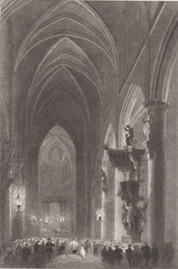Interior of the Church of St. Gudule, Brussels